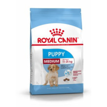 „Royal Canin Medium Puppy“ sausas maistas šuniukams, 4 kg, su kukurūzais ir paukštiena.