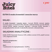 INABA Juicy Bites Shrimp and Seafood - cat treats - 3x11,3 g INABA Juicy Bites Shrimp and Seafood - cat treats - 3x11,3 g
