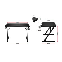 Gaming desk Huzaro Hero 1.8 Black Gaming desk Huzaro Hero 1.8 Black