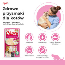 INABA Churu Tuna with shrimp flavour - cat treats - 4x14 g INABA Churu Tuna with shrimp flavour - cat treats - 4x14 g
