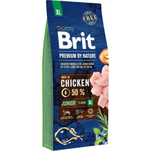 BRIT Premium by Nature Junior XL Chicken - sausas šunų ėdalas - 15 kg
