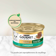 GOURMET Gold Rabbit - šlapias kačių ėdalas - 85 g