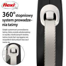 Flexi New COMFORT 8 m Black, Grey Dog Retractable lead Flexi New COMFORT 8 m Black, Grey Dog Retractable lead