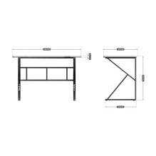 Gaming desk - Huzaro Hero 1.6 Black Gaming desk - Huzaro Hero 1.6 Black