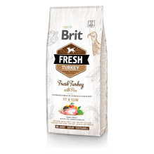 BRIT Fresh Turkey Pea Fit Slim - Sausas šunų ėdalas su kalakutiena ir žirneliais - 12 kg