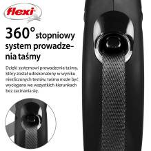 Flexi New Classic Cat XS šunų pavadėlis su ištraukiamu pavadėliu, 3 m.