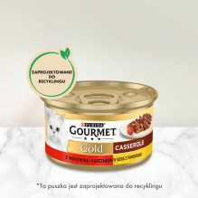 GOURMET GOLD - Jautienos ir vištienos troškinys 85 g GOURMET GOLD - Jautienos ir vištienos troškinys 85 g