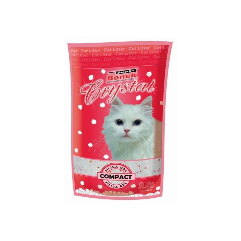 SUPER BENEK Crystal Compact - Cat litter - 3,8 l