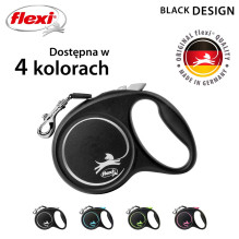 Flexi Black Design M 5 m šuns ištraukiamas pavadėlis Flexi Black Design M 5 m šuns ištraukiamas pavadėlis