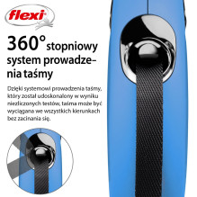 Flexi New Classic šunų ištraukiamas pavadėlis 5 m Flexi New Classic šunų ištraukiamas pavadėlis 5 m