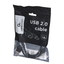 Gembird CCP-USB2-AMAM-6 USB kabelis USB 2.0 1,8 m USB A juodas Gembird CCP-USB2-AMAM-6 USB kabelis USB 2.0 1,8 m USB A juodas