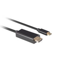 LANBERG USB-C(M) - HDMI(M) laidas 3M 4K 60Hz juodas
