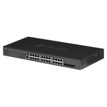 TP-Link Omada 24 prievadų gigabito L2+ valdomas komutatorius su 4 SFP lizdais TP-Link Omada 24 prievadų gigabito L2+ valdomas komutatorius su 4 SFP lizdais