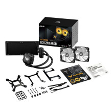 ASUS TUF GAMING LC II 240 ARGB procesoriaus skysčio aušinimo komplektas 12 cm juodas ASUS TUF GAMING LC II 240 ARGB procesoriaus skysčio aušinimo komplektas 12 cm juodas