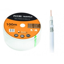Libox Kabel koncentryczny PCC80 100m coaxial cable RG-6 / U White Libox Kabel koncentryczny PCC80 100m coaxial cable RG-6 / U White
