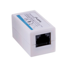 Lanberg AD-RJ45-RJ45-OU5 kabelio lyties keitiklis RJ-45, baltas Lanberg AD-RJ45-RJ45-OU5 kabelio lyties keitiklis RJ-45, baltas