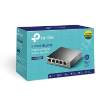 TP-Link 5 prievadų gigabito darbalaukio PoE komutatorius su 4 prievadais TP-Link 5 prievadų gigabito darbalaukio PoE komutatorius su 4 prievadais