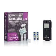 BACscan F-45 alkoholio matuoklis 0–4 %, juodas