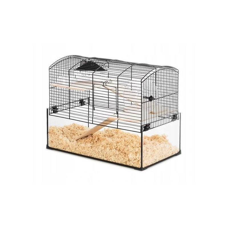 ZOLUX Cage Neo Panas Little with glass cuvette, black
