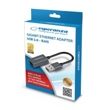 Esperanza ENA101 Ethernet 1000 MBPS adapteris USB 3.0-RJ45 Esperanza ENA101 Ethernet 1000 MBPS adapteris USB 3.0-RJ45