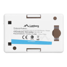 LANBERG SURFACE MOUNTING SOCKET CAT.6 1XRJ45 WHITE LANBERG SURFACE MOUNTING SOCKET CAT.6 1XRJ45 WHITE