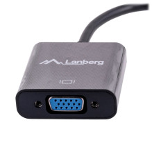 Lanberg AD-0006-BK vaizdo kabelio adapteris 0,2 m VGA (D-Sub) Mini DisplayPort juodas Lanberg AD-0006-BK vaizdo kabelio adapteris 0,2 m VGA (D-Sub) Mini DisplayPort juodas