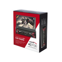 Audiocore AC9100 automobilio skaitmeninis radijas, juodas, raudonas