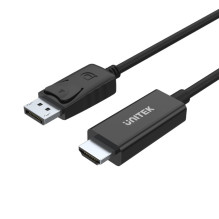 UNITEK Y-5118CA vaizdo kabelio adapteris 1,8 m HDMI A tipo (standartinis) DisplayPort juodas UNITEK Y-5118CA vaizdo kabelio adapteris 1,8 m HDMI A tipo (standartinis) DisplayPort juodas