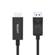 UNITEK Y-5118CA video cable adapter 1.8 m HDMI Type A (Standard) DisplayPort Black UNITEK Y-5118CA video cable adapter 1.8 m HDMI Type A (Standard) DisplayPort Black