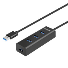 UNITEK Y-3089 interface hub USB 3.2 Gen 1 (3.1 Gen 1) Type-A 5000 Mbit / s Black