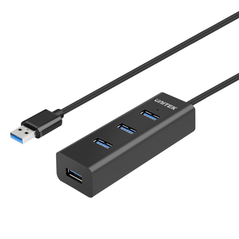 UNITEK Y-3089 interface hub USB 3.2 Gen 1 (3.1 Gen 1) Type-A 5000 Mbit / s Black