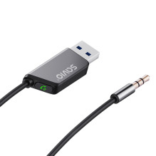 Savio TR-16 siųstuvo AUX adapteris su laisvų rankų funkcija, „Bluetooth 5.3“, „Google Assistant“ / „Siri“ Savio TR-16 siųstuvo AUX adapteris su laisvų rankų funkcija, „Bluetooth 5.3“, „Google Assistant“ / „Siri“