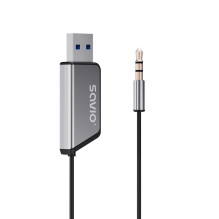 Savio TR-16 siųstuvo AUX adapteris su laisvų rankų funkcija, „Bluetooth 5.3“, „Google Assistant“ / „Siri“ Savio TR-16 siųstuvo AUX adapteris su laisvų rankų funkcija, „Bluetooth 5.3“, „Google Assistant“ / „Siri“