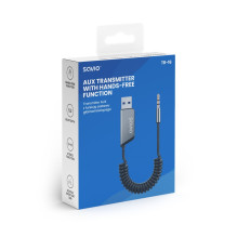 Savio TR-16 siųstuvo AUX adapteris su laisvų rankų funkcija, „Bluetooth 5.3“, „Google Assistant“ / „Siri“ Savio TR-16 siųstuvo AUX adapteris su laisvų rankų funkcija, „Bluetooth 5.3“, „Google Assistant“ / „Siri“