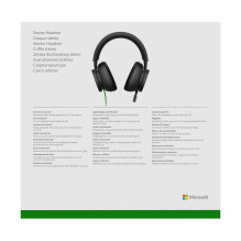 „Microsoft Xbox“ stereo ausinės su laidine ir galvos juosta, juodos