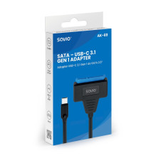 SAVIO AK-69 adapteris USB-C 3.1 Gen 1 (M) - SATA (F), skirtas 2,5 colių diskams