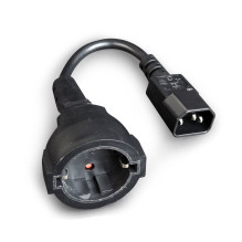 „Gembird PC-SFC14M-01“ maitinimo adapteris IEC320 C14 - SCHUKO (F) ant 15 cm kabelio „Gembird PC-SFC14M-01“ maitinimo adapteris IEC320 C14 - SCHUKO (F) ant 15 cm kabelio