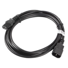 Lanberg CA-C13E-11CC-0030-BK power cable Black 3 m C13 coupler C14 coupler Lanberg CA-C13E-11CC-0030-BK power cable Black 3 m C13 coupler C14 coupler