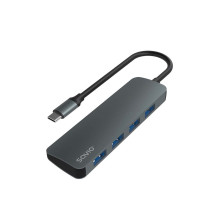 SAVIO šakotuvas USB-C - 4 x USB-A, AK-54 SAVIO šakotuvas USB-C - 4 x USB-A, AK-54