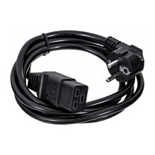 Gembird Type F / C19 1.8m Black Power plug type F C19 coupler