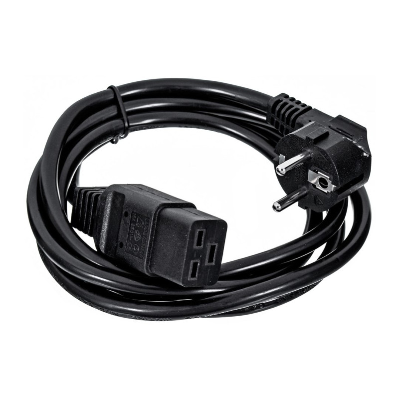Gembird Type F / C19 1.8m Black Power plug type F C19 coupler