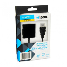 „iBox IAHV01“ vaizdo kabelio adapteris HDMI A tipo (standartinis) VGA (D-Sub) juodas „iBox IAHV01“ vaizdo kabelio adapteris HDMI A tipo (standartinis) VGA (D-Sub) juodas