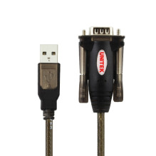UNITEK Y-105 nuoseklusis kabelis, juodas, 1,5 m, USB A tipo, DB-9