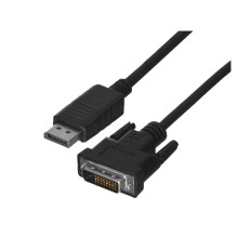 Lanberg CA-DPDV-10CU-0010-BK vaizdo kabelio adapteris 1 m DisplayPort DVI-D juodas Lanberg CA-DPDV-10CU-0010-BK vaizdo kabelio adapteris 1 m DisplayPort DVI-D juodas