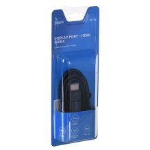 Savio CL-56 vaizdo kabelio adapteris 1,5 m DisplayPort HDMI A tipo (standartinis), juodas Savio CL-56 vaizdo kabelio adapteris 1,5 m DisplayPort HDMI A tipo (standartinis), juodas