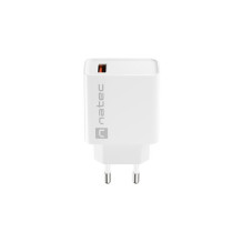 NATEC NETWORK CHARGER RIBERA USB-A 18W WHITE NATEC NETWORK CHARGER RIBERA USB-A 18W WHITE