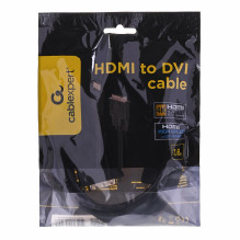 Gembird 1.8m, HDMI / DVI, M / M DVI-D juodas Gembird 1.8m, HDMI / DVI, M / M DVI-D juodas