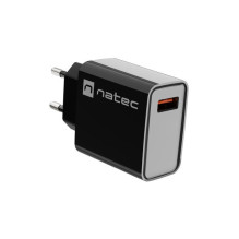 NATEC maitinimo įkroviklis RIBERA USB-A 18W juodas