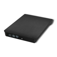 Qoltec 51857 išorinis DVD-RW įrašymo įrenginys, USB 3:0, juodas