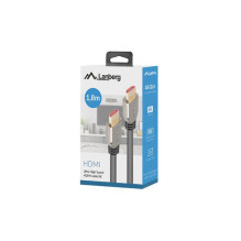 Lanberg CA-HDMI-30CU-0018-BK laidas HDMI 1,8 m HDMI A tipo (standartinis) 8K 60 Hz Lanberg CA-HDMI-30CU-0018-BK laidas HDMI 1,8 m HDMI A tipo (standartinis) 8K 60 Hz